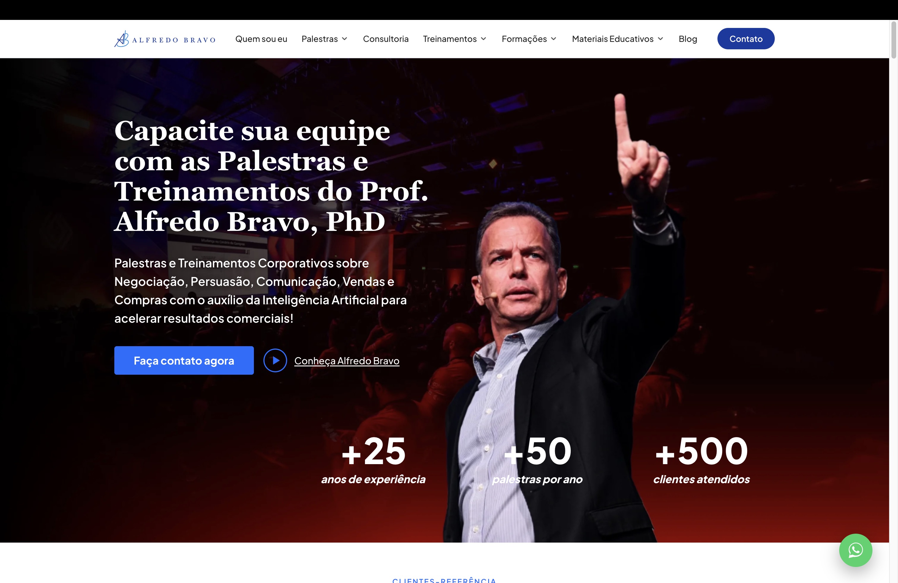 Home do site do Prof. Alfredo Bravo